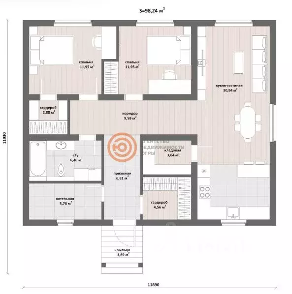 Дом в Тюменская область, Тюменский муниципальный округ, с. Каменка  ... - Фото 2