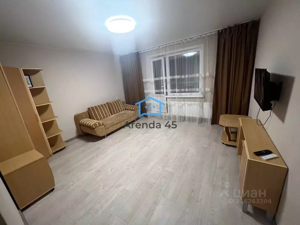 1-к кв. Курганская область, Курган Заозерный жилрайон, 3-й мкр, 6А ... - Фото 2