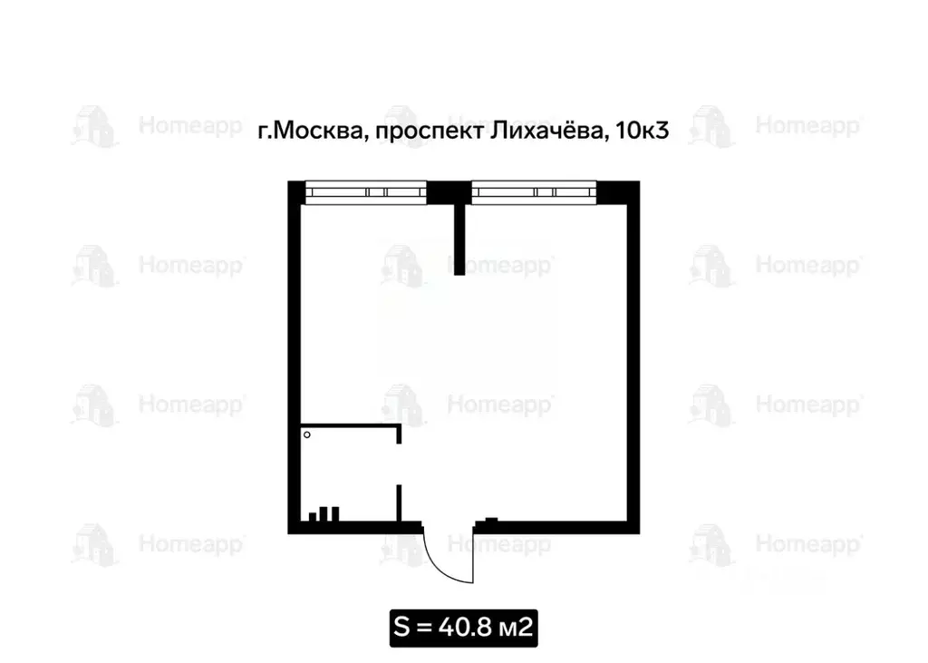 1-к кв. Москва просп. Лихачева, 10к3 (40.8 м) - Фото 1