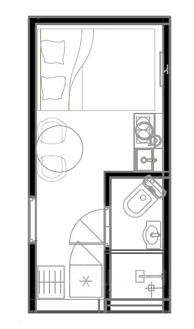 Студия Санкт-Петербург Фурштатская ул., 2/12 (10.0 м) - Фото 1