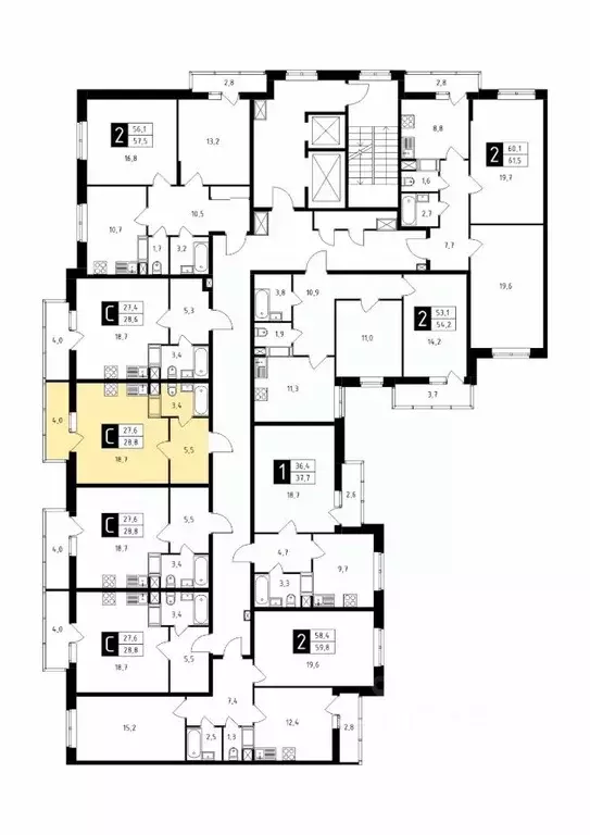 Студия Московская область, Подольск Красная Горка мкр, ул. Садовая, 14 ... - Фото 1