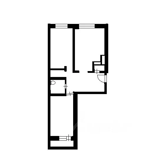 1-к кв. Владимирская область, Ковров Еловая ул., 96к1 (43.8 м) - Фото 2