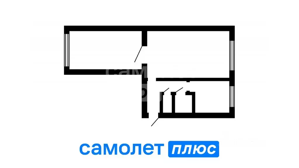2-к кв. Кемеровская область, Кемерово Инициативная ул., 119 (48.0 м) - Фото 1