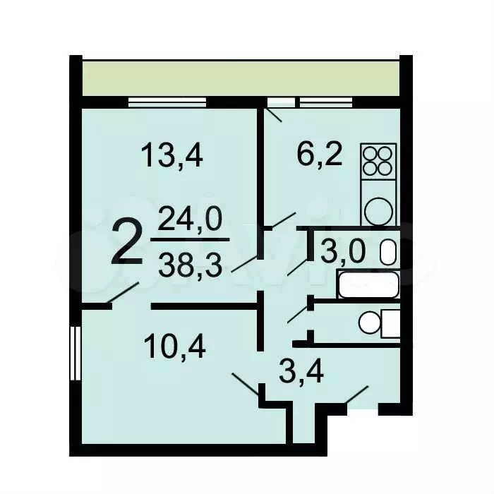 Аукцион: 2-к. квартира, 37,5 м, 7/14 эт. - Фото 0