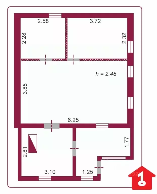 Дом в Омская область, Омск ул. 13-я Самарская (58 м) - Фото 2