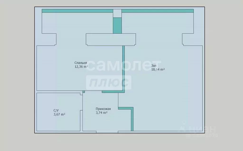 2-к кв. Челябинская область, Чебаркульский муниципальный округ, д. ... - Фото 2