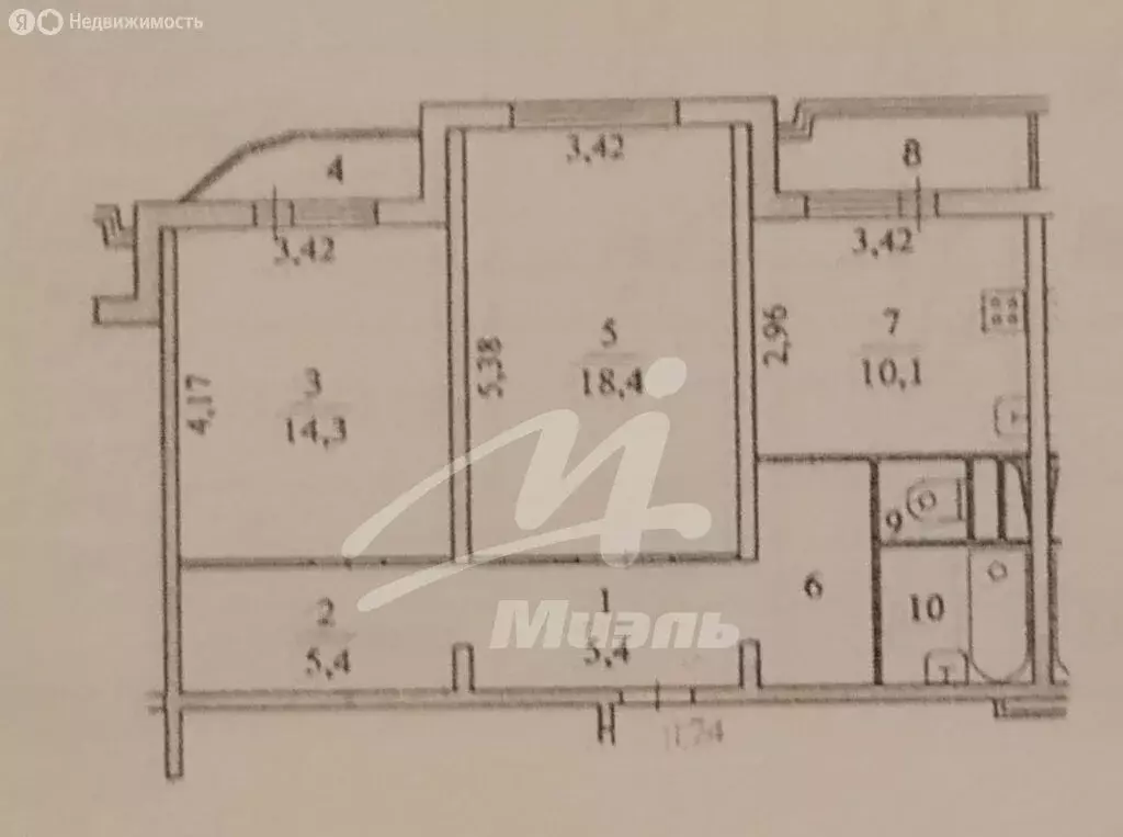 2-комнатная квартира: Химки, Совхозная улица, 25к2 (62.1 м) - Фото 0