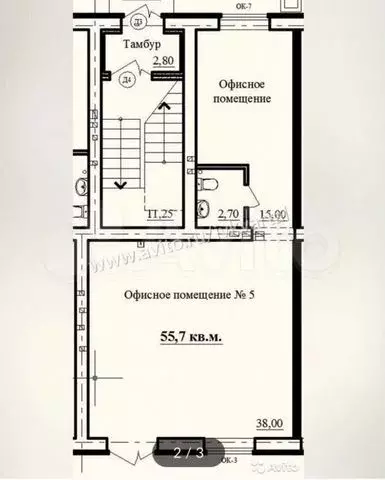В Просторном, 56 м - Фото 0