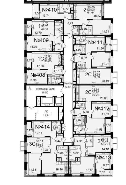 2-к кв. Рязанская область, Рязань ул. Чкалова (60.69 м) - Фото 2