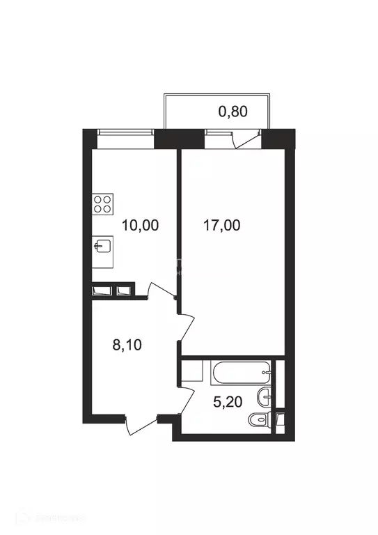 Продаётся 1-к квартира, 40.3 м - Фото 0