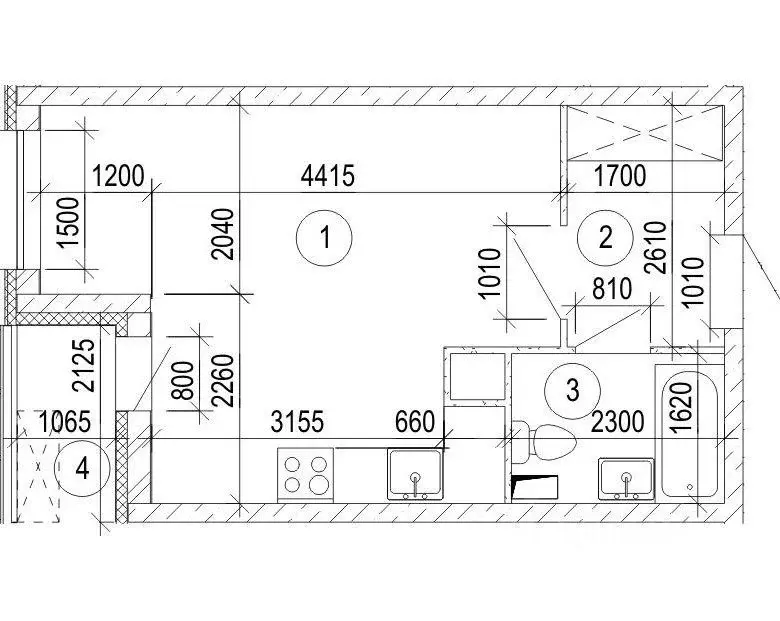 Студия Московская область, Красногорск бул. Космонавтов, 17 (29.0 м) - Фото 1