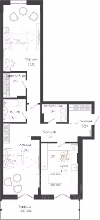 2-к кв. Алтай, Майминский район, с. Майма ул. Энергетиков (90.77 м) - Фото 0