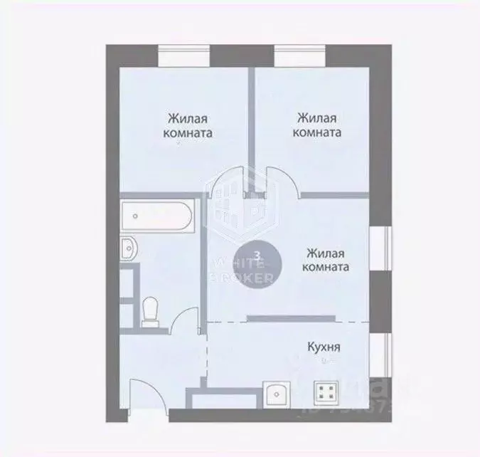 3-к кв. Московская область, Красногорск ул. Авангардная, 2 (42.0 м) - Фото 2