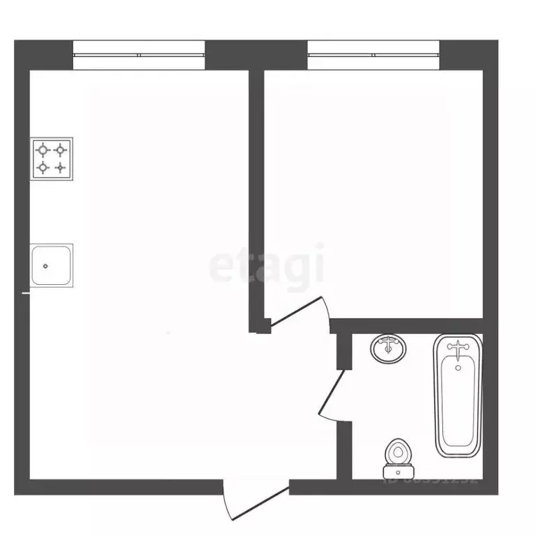 1-к кв. Ставропольский край, Пятигорск ул. Пестова (42.0 м) - Фото 2