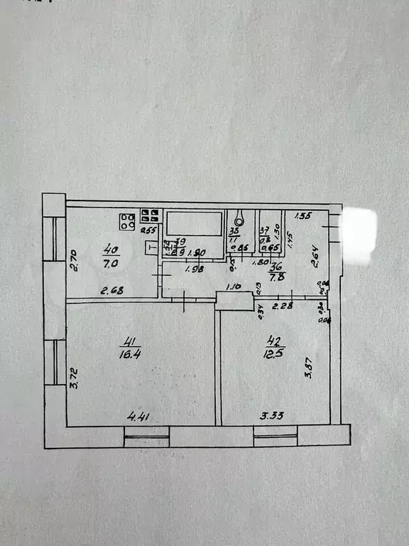 2-к. квартира, 48,5 м, 4/5 эт. - Фото 0