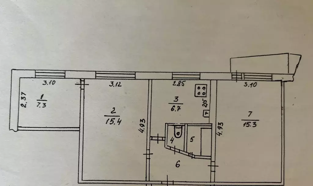 Продаётся 3-к квартира, 52.1 м - Фото 0