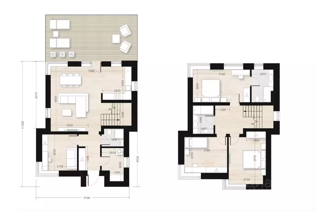 Дом, 128 м - Фото 1