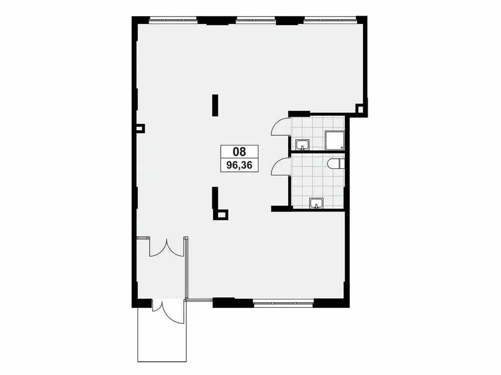 Помещение свободного назначения (93.53 м) - Фото 1