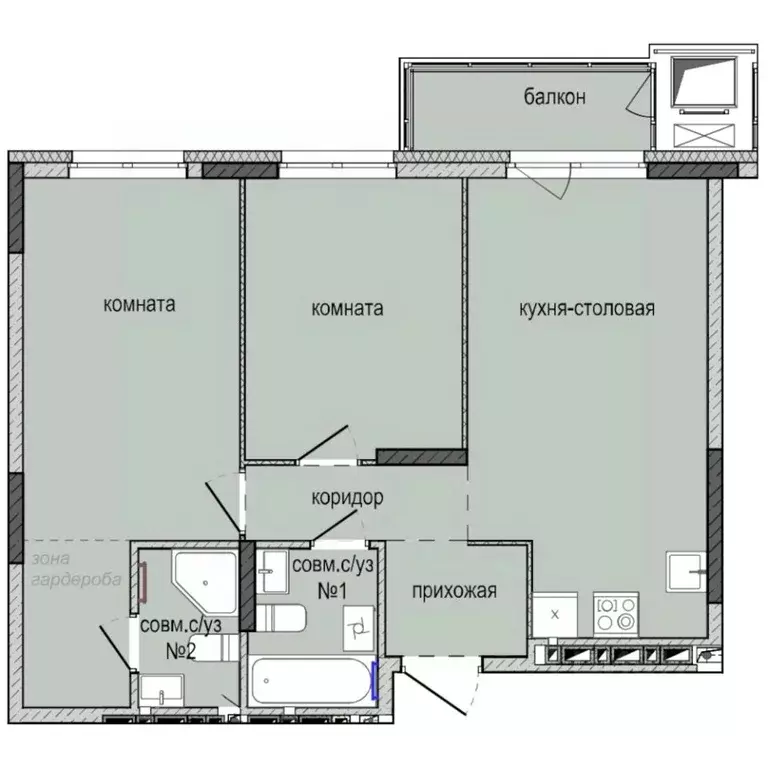 2-к кв. Удмуртия, Ижевск Культбаза жилрайон, 8-й мкр, Ежевика жилой ... - Фото 0