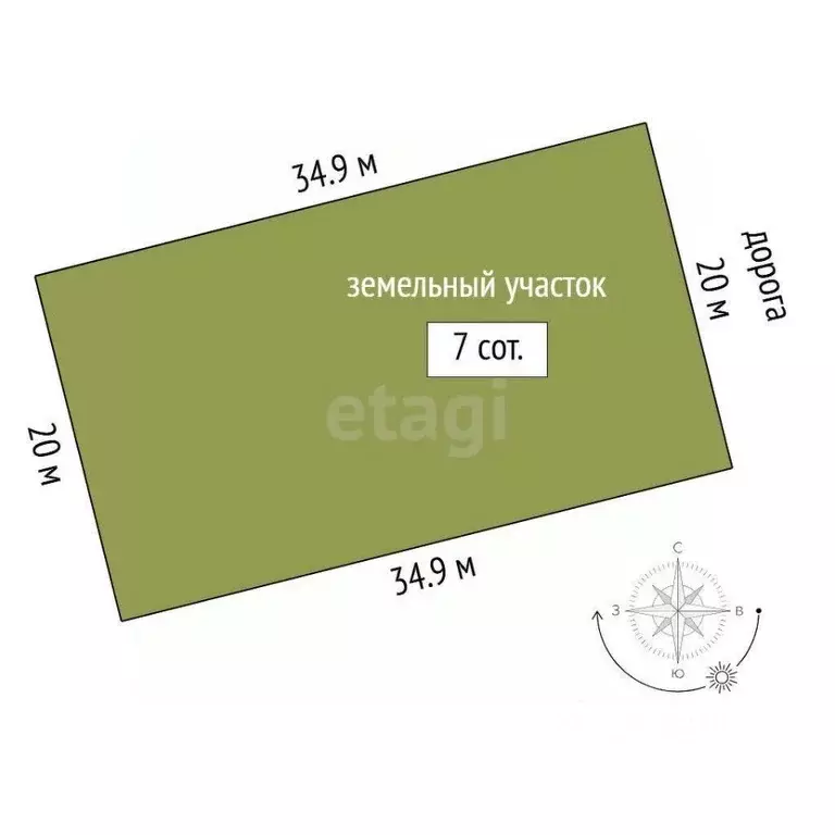 Участок в Тюменская область, Тюменский район, д. Якуши ул. Б. ... - Фото 1