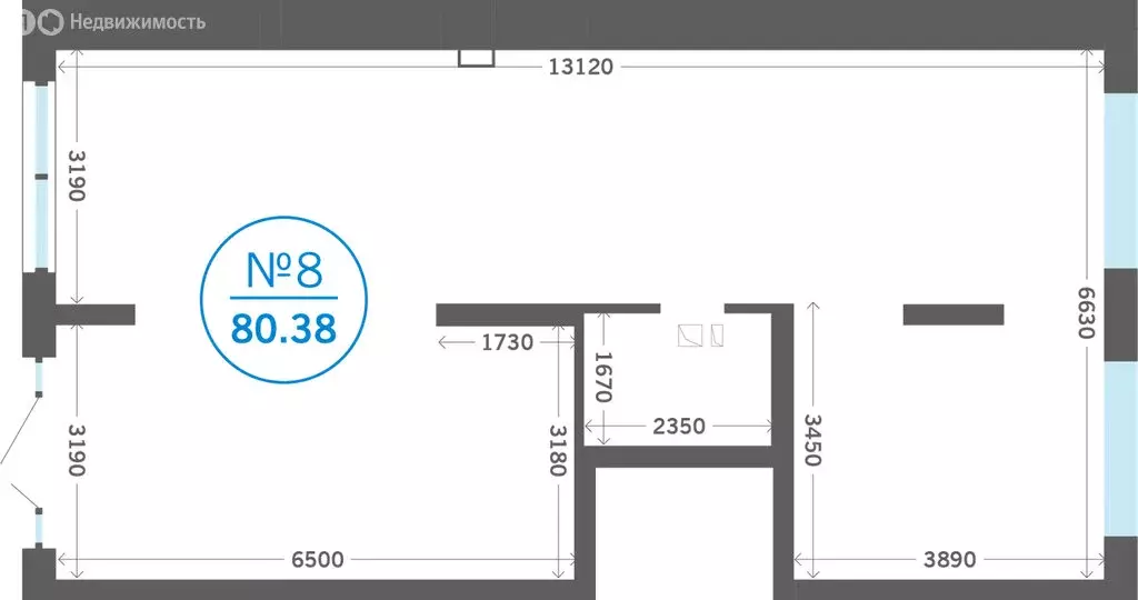 Помещение свободного назначения (80.38 м) - Фото 1