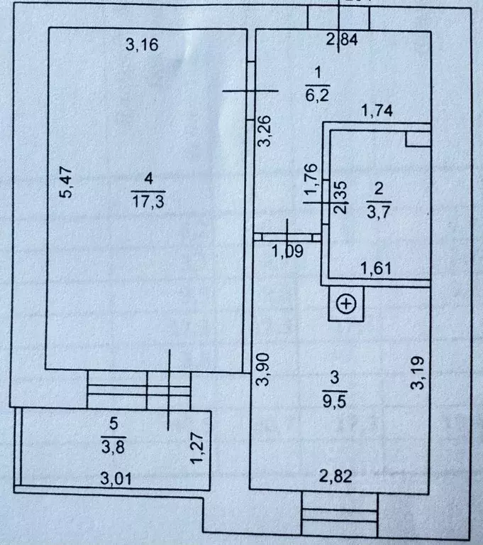 1-к кв. Тверская область, Тверь ул. Михаила Румянцева, 42 (36.7 м) - Фото 2
