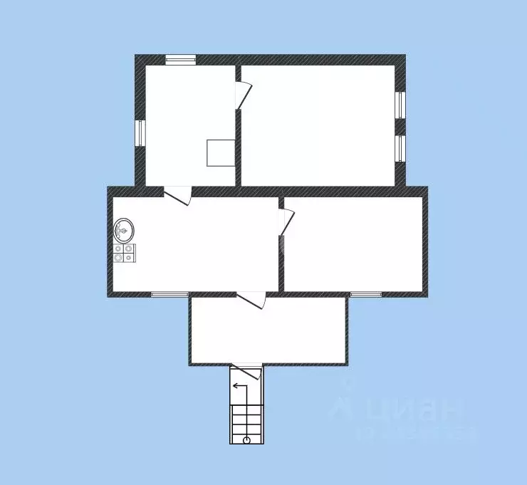 Дом в Алтайский край, Бийск ул. 2-я Зеленая, 42 (57 м) - Фото 2