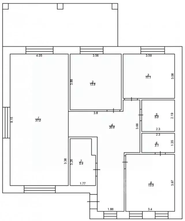 Дом в Татарстан, Лаишевский район, Столбищенское с/пос, с. Усады  (115 ... - Фото 2