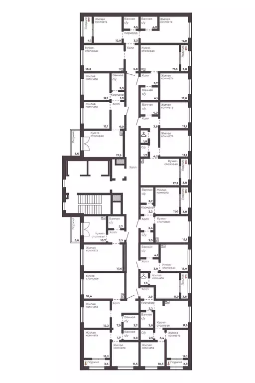 2-к кв. Челябинская область, Челябинск просп. Ленина, 1 (64.8 м) - Фото 2
