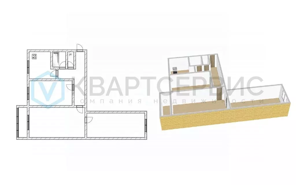 3-к кв. Омская область, Омск ул. 21-я Амурская, 30 (60.0 м) - Фото 2
