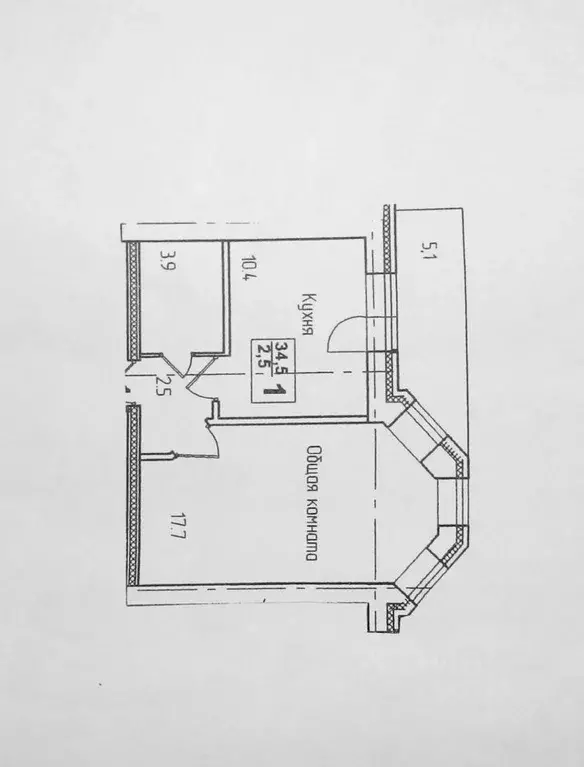 1-к кв. Владимирская область, Владимир ул. Жуковского, 29 (39.4 м) - Фото 1