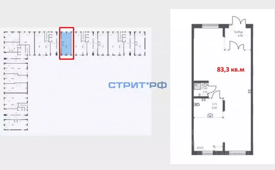 Торговая площадь в Московская область, Химки Клязьма-Старбеево мкр, ... - Фото 2
