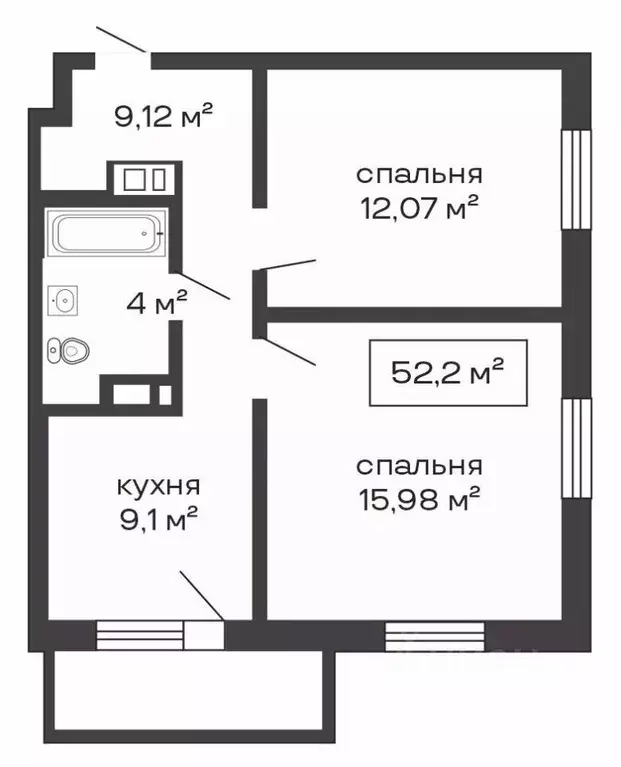 2-к кв. Челябинская область, Челябинск ул. 250-летия Челябинска, 27 ... - Фото 2