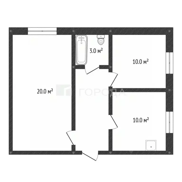 2-к кв. Алтайский край, Барнаул Северо-Западная ул., 15к1 (43.0 м) - Фото 1