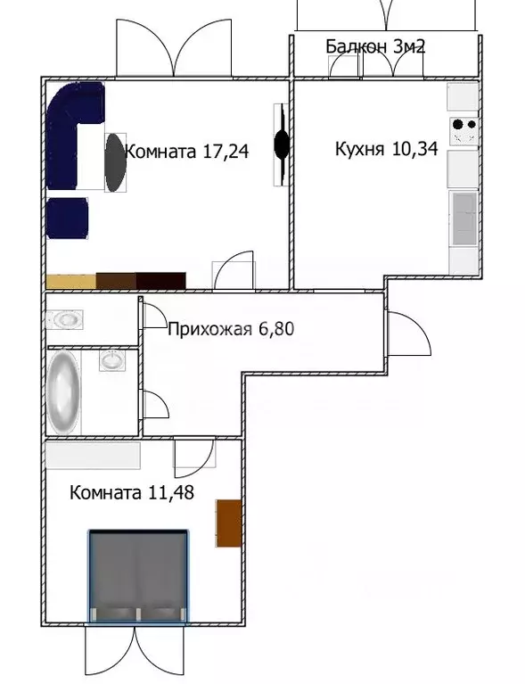 2-к кв. Ульяновская область, Ульяновск ул. 154-й Стрелковой дивизии, ... - Фото 1