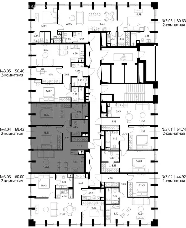 2-комнатная квартира: Москва, Волоколамское шоссе, 95/1к4 (69.43 м) - Фото 0