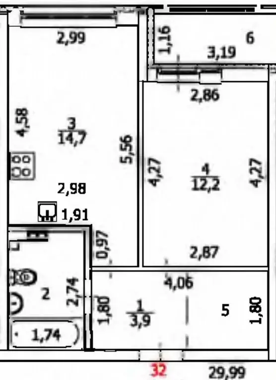 1-к кв. Свердловская область, Екатеринбург ул. Металлургов, 63/2 (40.0 ... - Фото 1