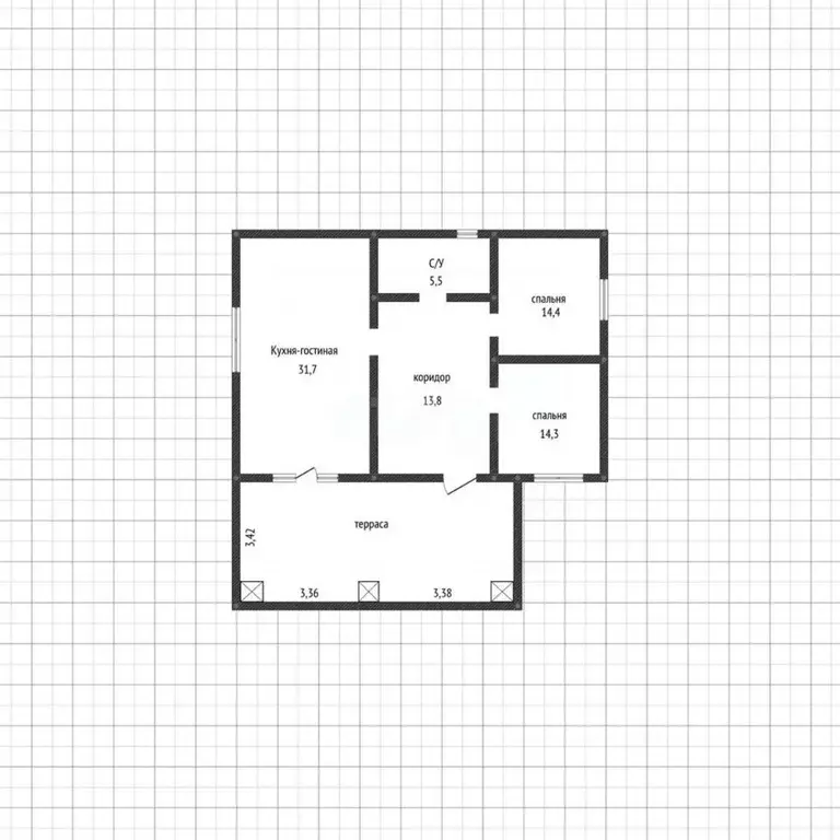 Дом в Адыгея, Майкоп Славянская ул. (80 м) - Фото 2