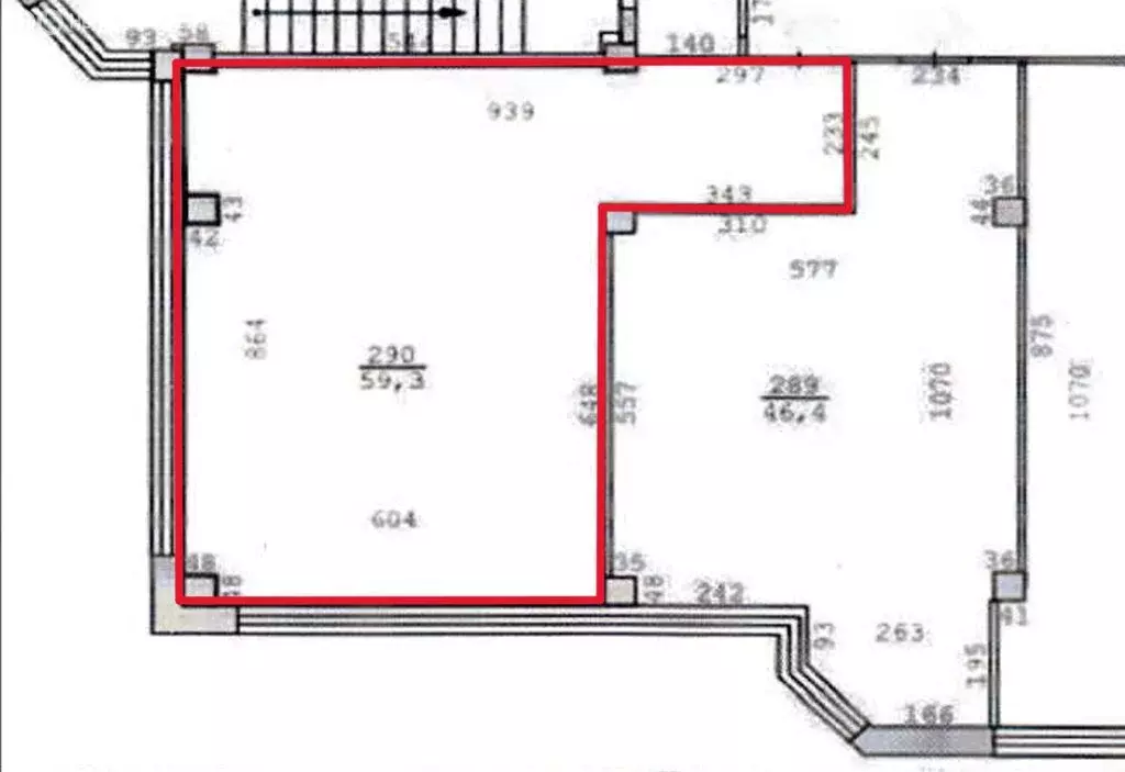 Офис (59.3 м) - Фото 1