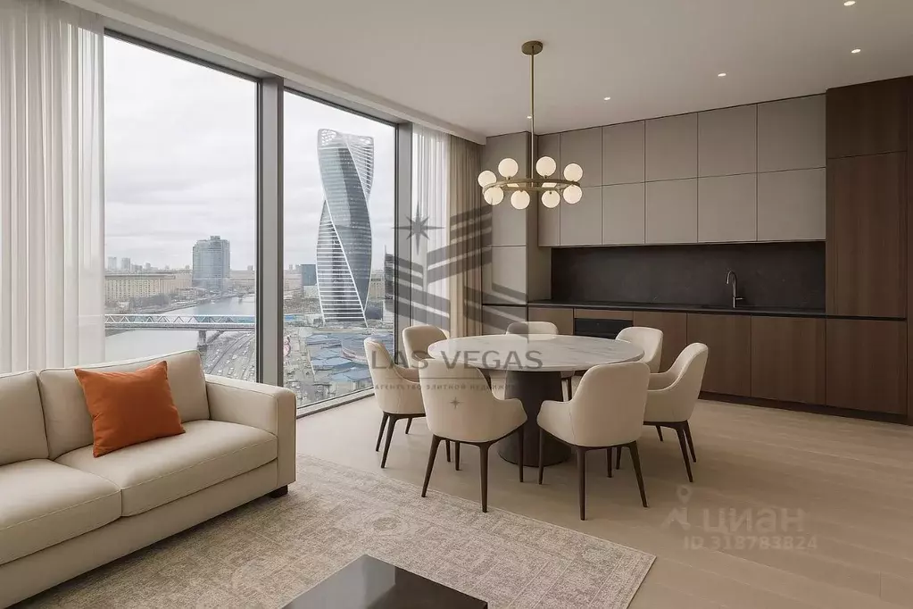 3-к кв. Москва Краснопресненская наб., 14Ак1 (102.0 м) - Фото 0
