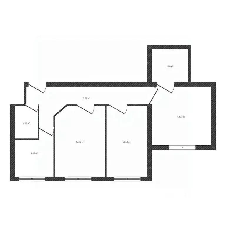 3-к кв. Брянская область, Брянск ул. Красина, 24 (59.2 м) - Фото 2