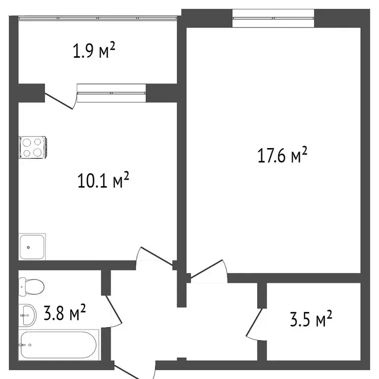 1-комнатная квартира: Нижний Новгород, жилой район Кузнечиха, бульвар ... - Фото 1