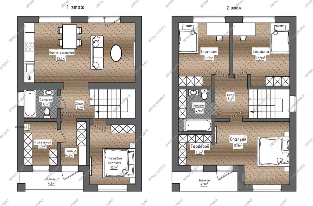 Коттедж в Башкортостан, Уфимский район, Таптыковский сельсовет, д. ... - Фото 2