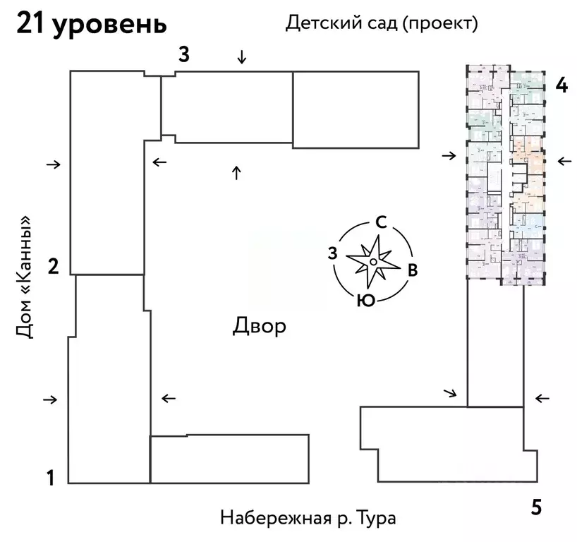 3-к кв. Тюменская область, Тюмень Европейский Берег 2.0 жилой комплекс ... - Фото 1