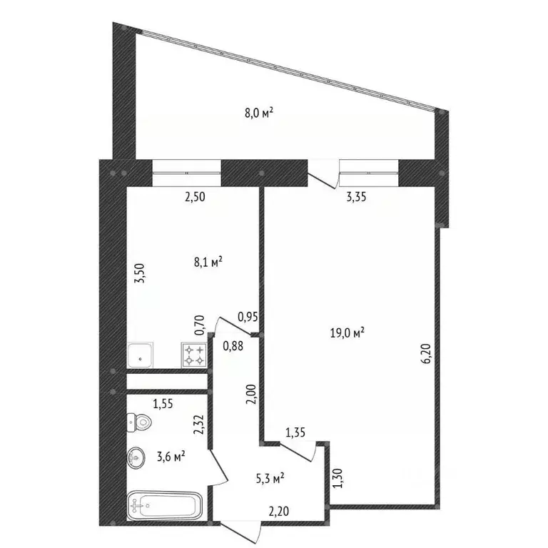 1-к кв. Башкортостан, Уфа ул. Заки Валиди, 66 (40.0 м) - Фото 2