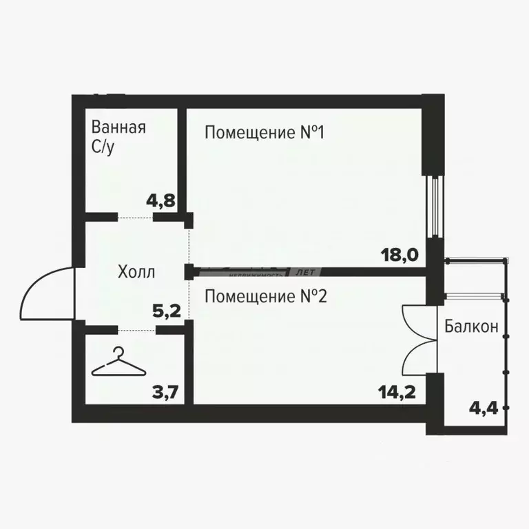 1-к кв. Челябинская область, Челябинск ул. Труда, 157А (45.9 м) - Фото 1