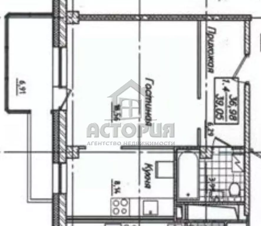 1-к кв. Красноярский край, Красноярск ул. Алексеева, 53 (36.1 м) - Фото 2