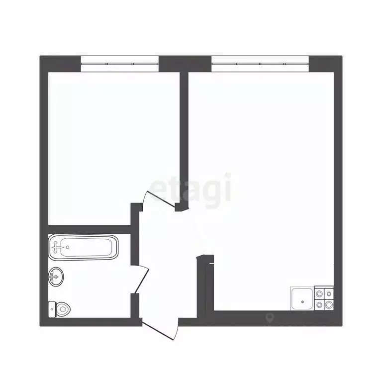 1-к кв. Тюменская область, Тюмень ул. Фармана Салманова, 5 (41.6 м) - Фото 2