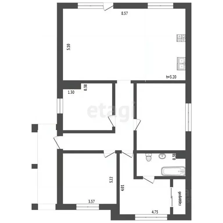 Дом в Ростовская область, Азовский район, Обильненское с/пос, пос. ... - Фото 2