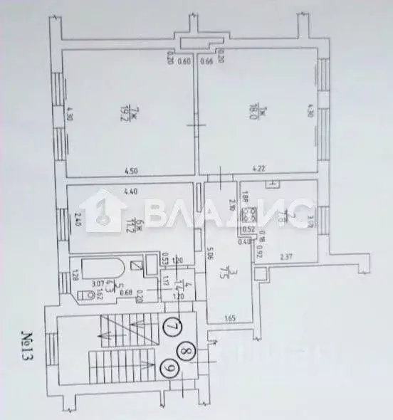 3-к кв. Калининградская область, Калининград ул. Горького, 13 (69.3 м) - Фото 2